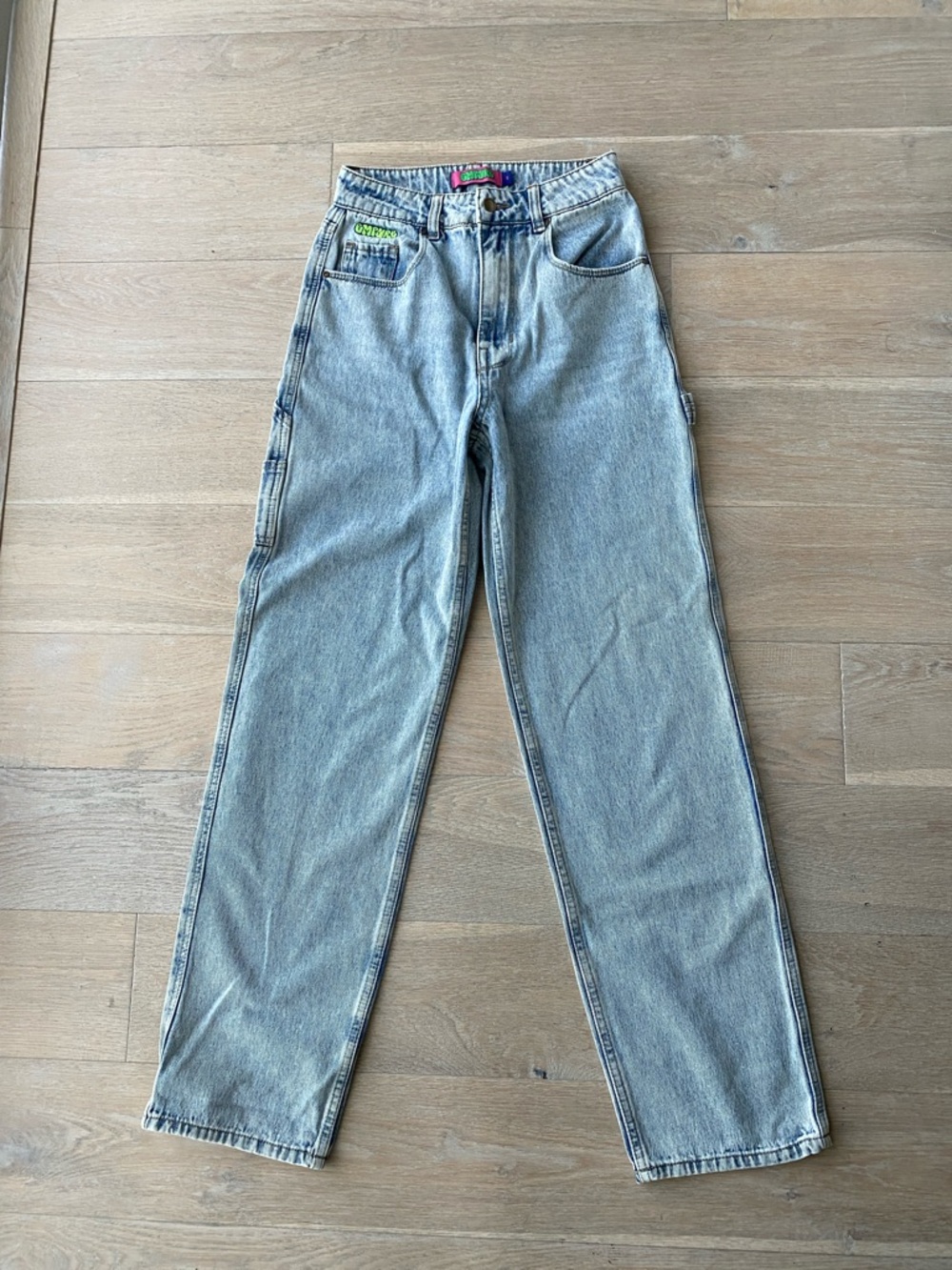 Empyre Light Blue High-Rise Straight-Leg Jeans
